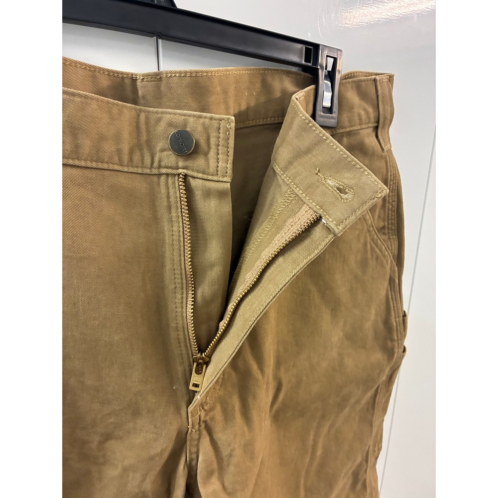 Carhartt Mens Relaxed Fit Canvas Carpenter Work Shorts Tan Duck 100245-253 36 - Picture 5 of 9